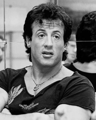 Rocky Balboa Black And White - Paint By Number - NumPaint - Paint by ...