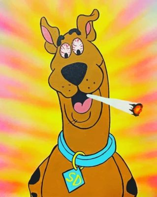 Stoner Scooby Doo - Paint By Number - Num Paint Kit