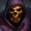 Supervillain Skeletor paint by numbers