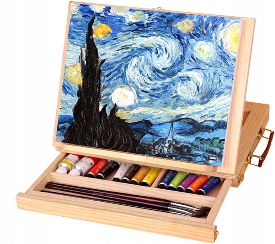 Wooden Easel Tabletop Num Paint Kit