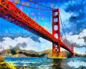 Golden Gate Bridge Paint by numbers
