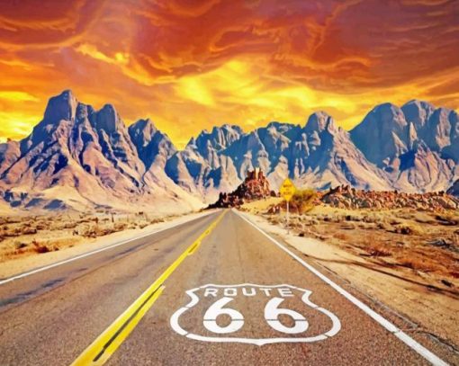 Aesthetic Route 66 Paint by numbers