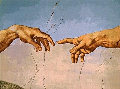 The Creation of Adam By Michelangelo Paint by numbers