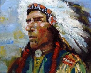 American Indian Chief paint by numbers
