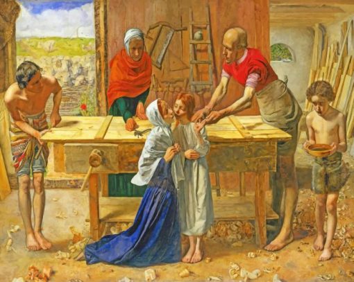 Christ In The House Of His Parents Paint by numbers