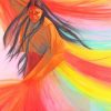 Colorful Native Woman Art Paint by numbers