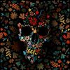 Flowerly Darkness Skull Paint by numbers