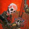 Guitarist Skeleton Paint by numbers