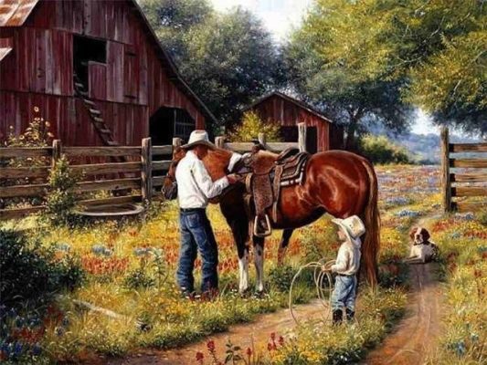 Family Farm Paint by numbers