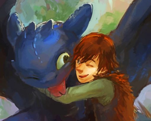 Hiccup How To Train Your Dragon Paint by numbers