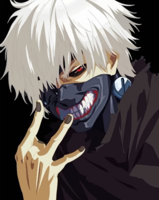 Ken Kaneki Anime - Paint By Numbers - Num Paint Kit