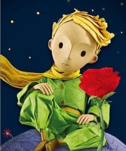 Little Prince With Red Rose Paint by numbers