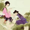 Chinese Mother And Daughter Paint by numbers