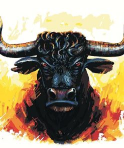The Bull paint by numbers