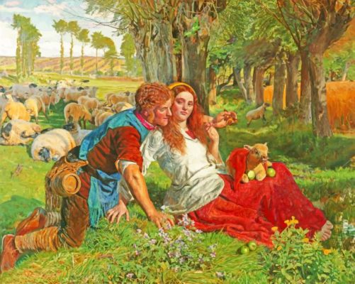 The Hireling Shepherd Paint by numbers