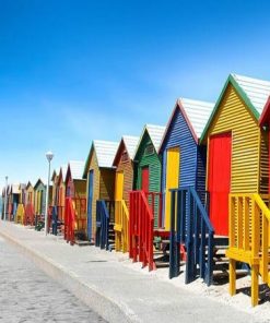 Colorful Cape Town Beach