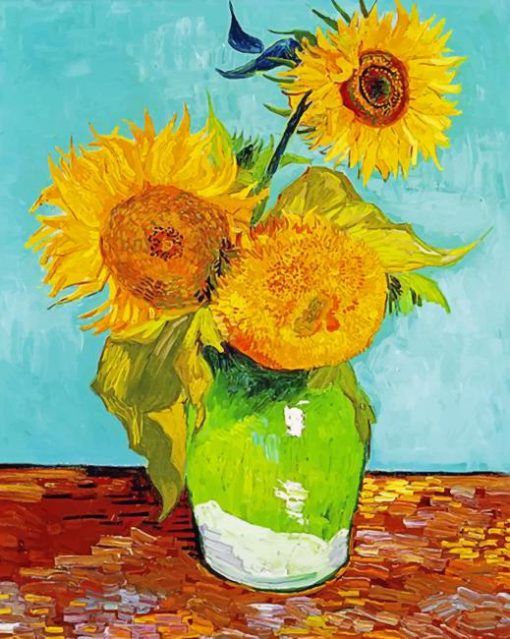 Vincent Van Gogh Three Sunflowers Paint by numbers