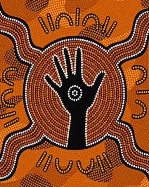 Aboriginal Art HandAboriginal Art Hand Paint by numbers