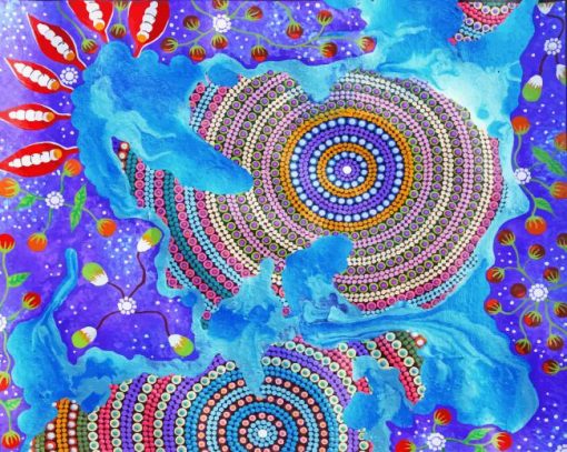 Abstract Aboriginal Art Paint by numbers