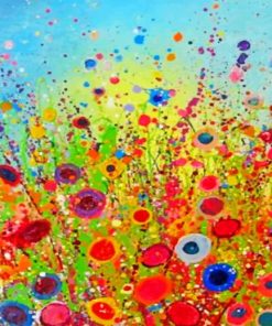 Abstract Flowers Paint by numbers