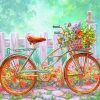 Aesthetic Bicycle With Flowers paint by numbers