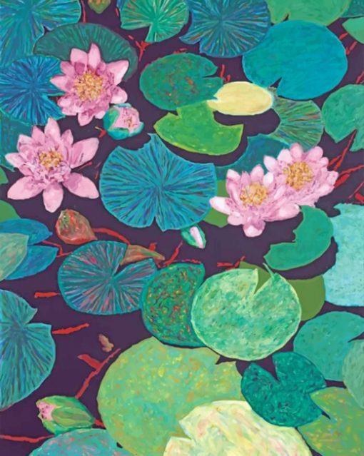 Aesthetic Lotus Flowers Paint by numbers