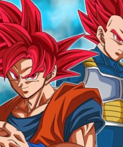 Goku And Vegeta Paint by numbers
