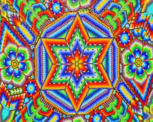 Aesthetic Mandala Mexican Folk Art Paint by numbers