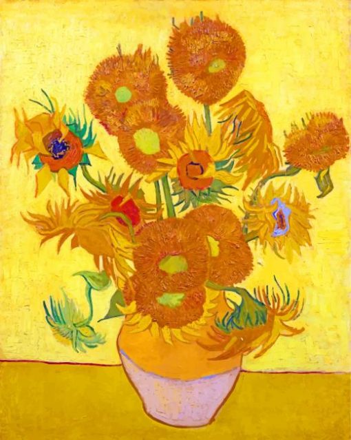 Aesthetic Van Gogh Sunflowers Paint by numbers