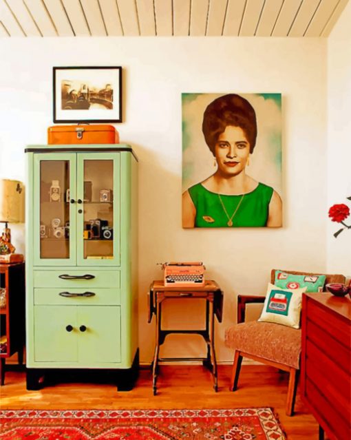 Vintage Aesthetic Room paint by numbers