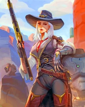 Ashe Overwatch Paint by numbers
