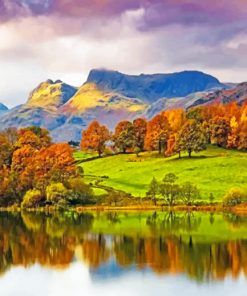 Autumn Lake District paint by numbers