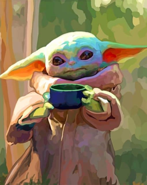 Baby Yoda Paint by number