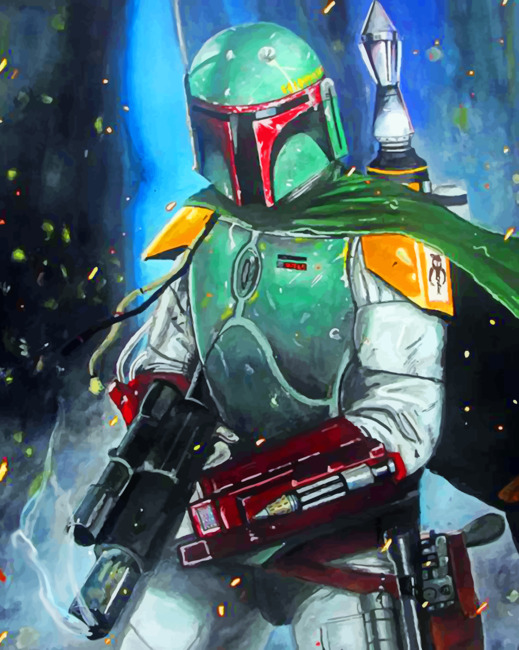 Aesthetic Mandalorian paint by numbers