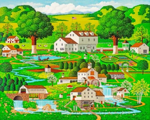 Charles Wysocki Country Garden Paint by numbers