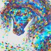 Colorful Painting Horse Paint by numbers