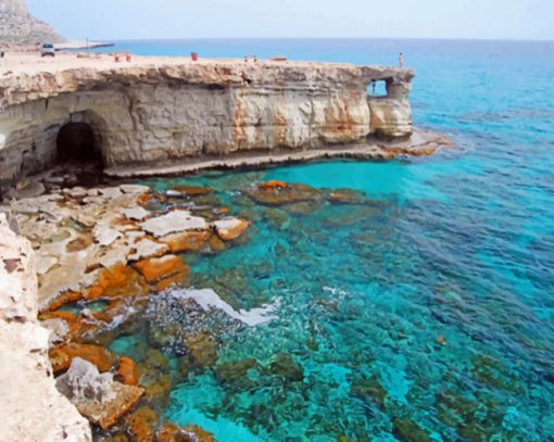 Cyprus Sea Cave Paint by numbers