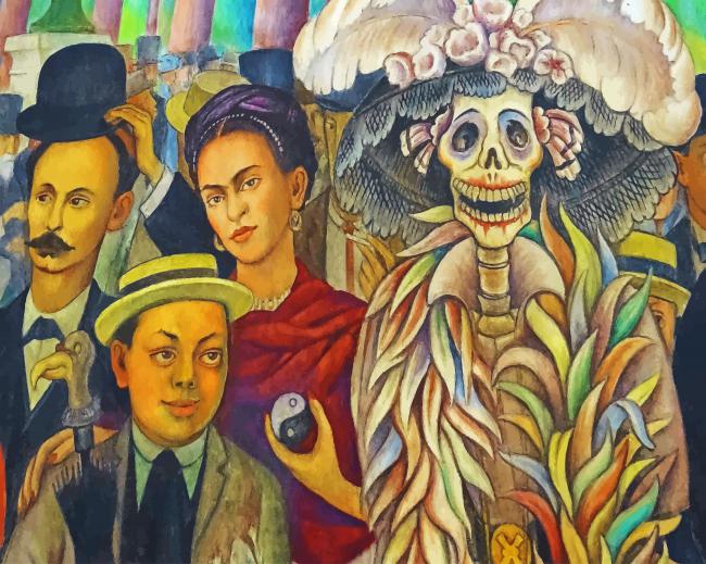 Diego Rivera And Frida Kahlo Paint by numbers