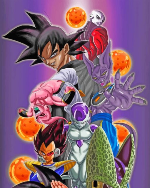 Dragon Ball Characters Paint by numbers