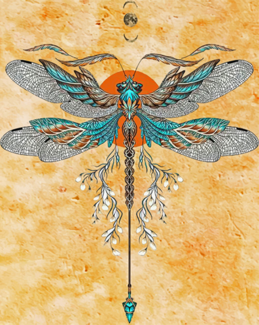Dragonfly Insects Paint by numbers