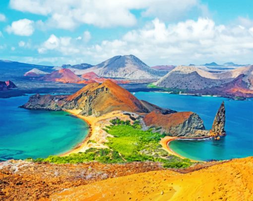 Bartolome Island paint by numbers
