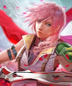 Final Fantasy Lightning paint by numbers