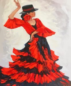flamenco dancer Paint by numbers
