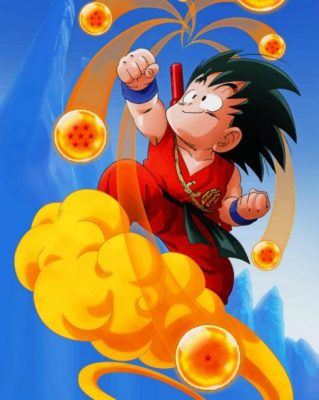 Goku Kinton Dragon Ball Paint By Numbers Num Paint Kit