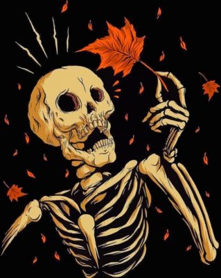 Skeleton Art  Paint by numbers