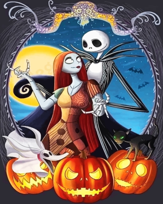 Jack And Sally Paint By Numbers NumPaint Paint by