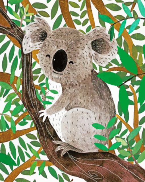 Koala illustration Paint by numbers