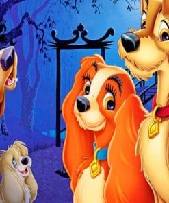 Lady And The Tramp Movie Paint by numbers