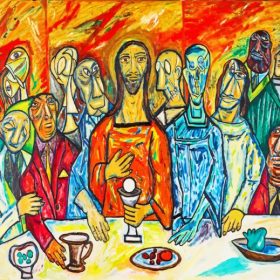 Last Supper Pop Art - Paint By Numbers - Num Paint Kit