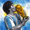 Maradona Argentina Paint by numbers